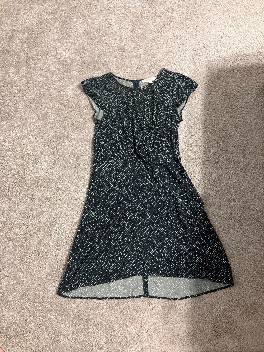 Loft Tie Waist Polka Dot Dress 2P